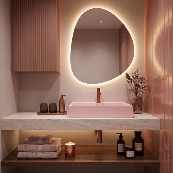 Lavoar pentru blat GOYA PINK 60CM