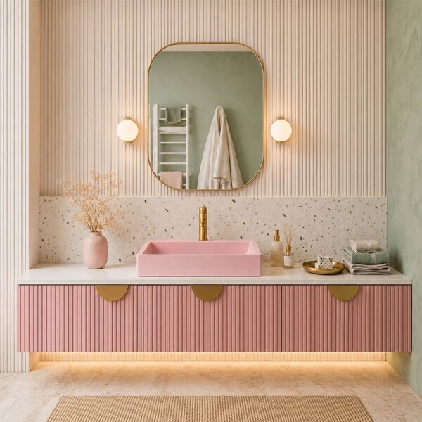 Lavoar pentru blat GOYA PINK 60CM