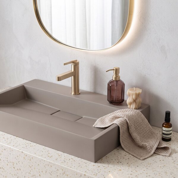 Lavoar din compozit Rea GOYA TAUPE 70CM