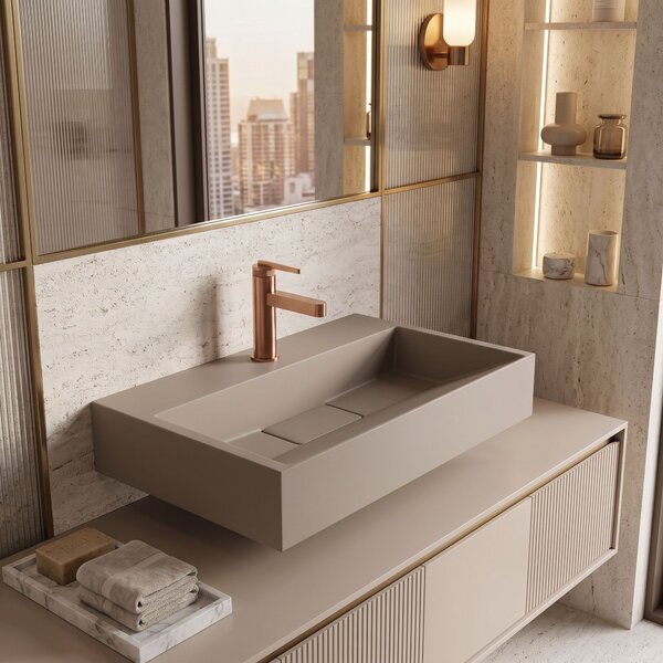 Lavoar din compozit Rea GOYA TAUPE 60CM