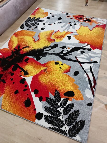 Model Frunze Aurii 11186, Covor Dreptunghiular, Multicolor Multicolor, Dreptunghi, 120 x 170
