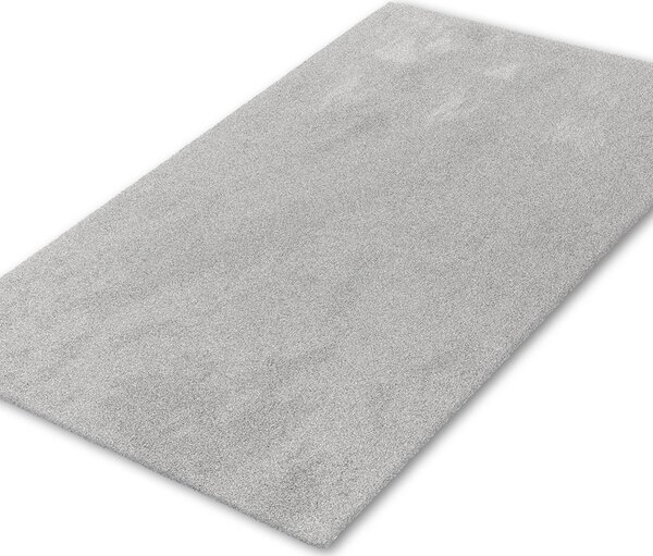 Covor Belgian din Microfibra, Lavabil, Fir moale, Gri 60 x 115