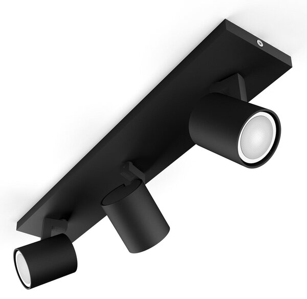 Plafoniere Philips Hue, Philips Hue Runner, reglabil, Negru, Camera de zi, Aluminiu, Modern
