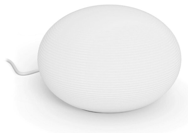 Lampă de masă Philips Hue, Flourish, reglabil, Alb, Camera de zi, Sticlă, Modern