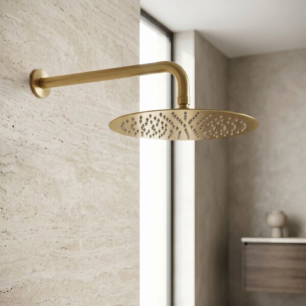 Cap de duș rotund REA JS-P014BG 30cm Brush Gold