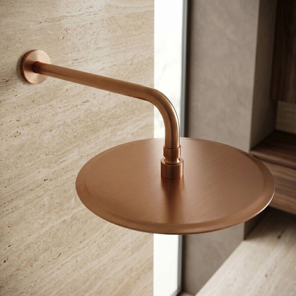 Cap de duș rotund REA JS-P014BRG 30cm Brush Copper
