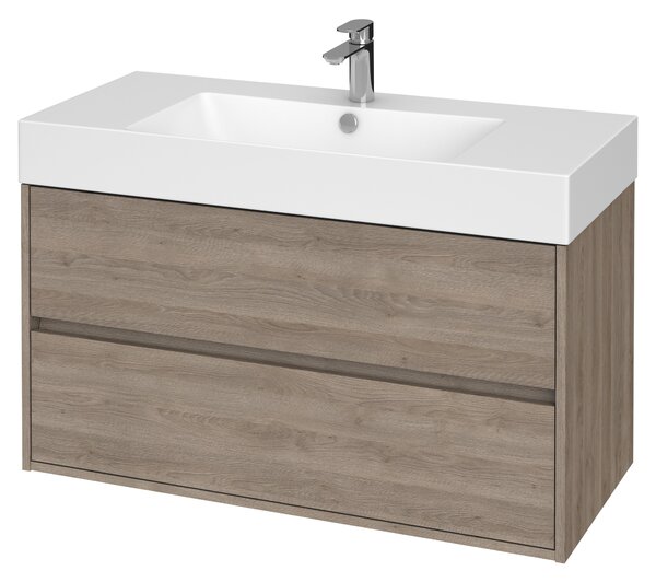 Cersanit Inverto lavoar 100x45 cm dreptunghiular mobilier-de blat alb luciu K671-007