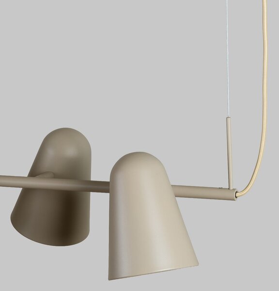 IT´S ABOUT ROMI IT'S Lampă suspendată Salamanca, culoare nisip, lungime 80 cm, reglabil, Bej, Camera de zi / sufragerie, Metal, Modern