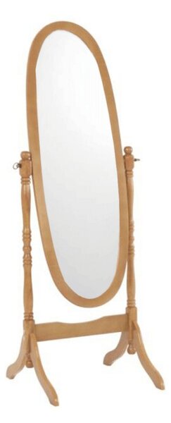 Oglinda de podea 20124, lemn masiv, stejar auriu, 58x150 cm