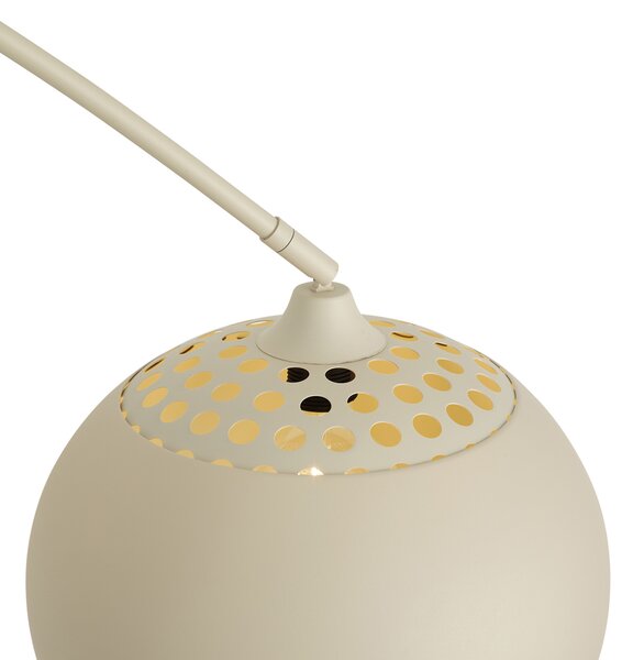 Lampă cu arc modernă bej cu bază de marmură - XXL