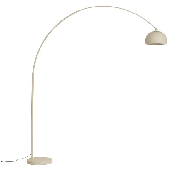 Lampă cu arc modernă bej cu bază de marmură - XXL