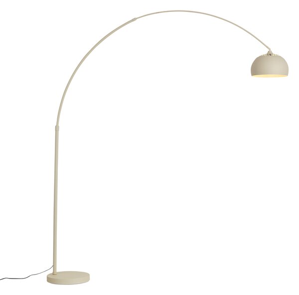 Lampă cu arc modernă bej cu bază de marmură - XXL