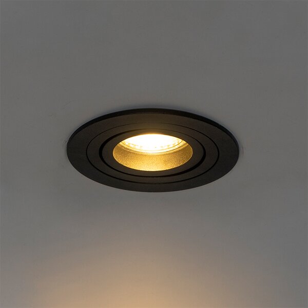 Spotlight modern integrat negru - Rondoo