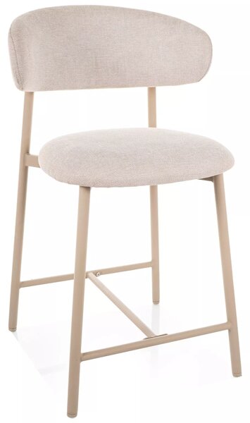 Scaun de bar ELONE, casmir/bej deschis