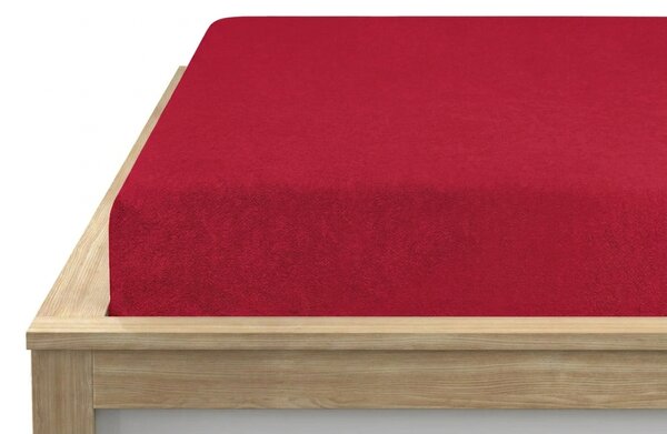 Cearsaf Frote PREMIUM rosu 180x200 cm