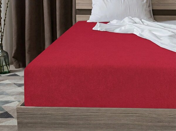 Cearsaf Frote PREMIUM rosu 180x200 cm