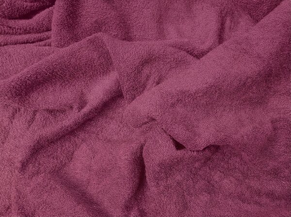 Cearsaf frote pentru patut copii PREMIUM 60x120 cm visiniu