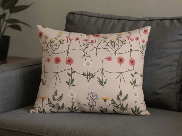 Fata de perna din policoton HERBAR POLY 70x90 cm, bej