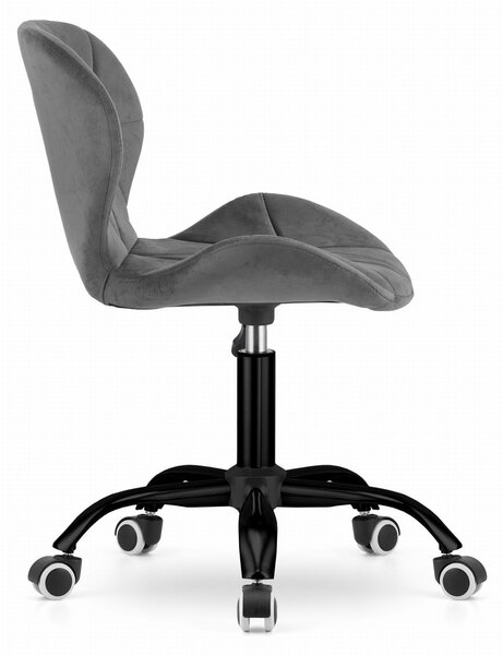 Scaun de birou gri NOTO VELVET