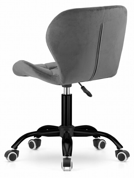 Scaun de birou gri NOTO VELVET