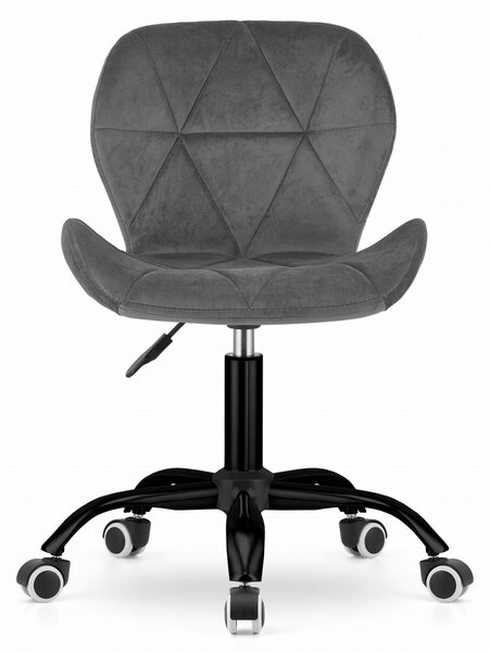 Scaun de birou gri NOTO VELVET