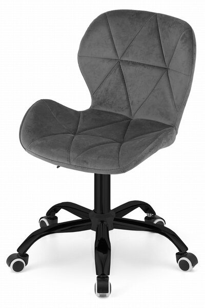 Scaun de birou gri NOTO VELVET
