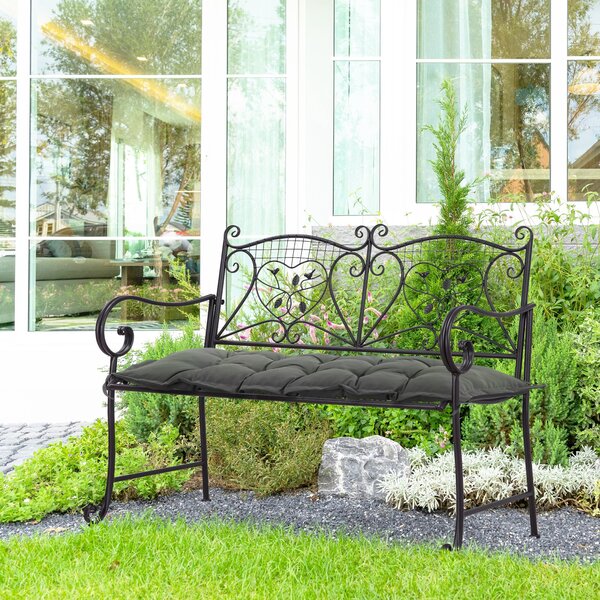 Outsunny Pernă pentru Bancă de Terasă, Confort Extra cu Grosime de 10 cm, Ideală pentru Scaune de Exterior, 2 Locuri, Gri | Aosom Romania
