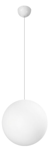 Linea Light Lampă suspendată LED Oh! P, Ø 38 cm, albă, 3.000 K, 1.584 lm, Alb, Camera de zi / sufragerie, Plastic, Modern