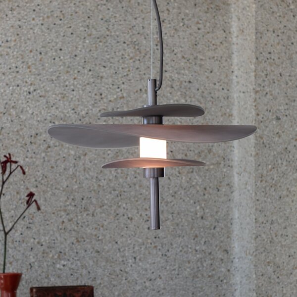 IT´S ABOUT ROMI IT'S Lampă suspendată Kyoto, bronz/negru, Ø 40 cm, reglabil, Negru, Camera de zi / sufragerie, Metal, Modern