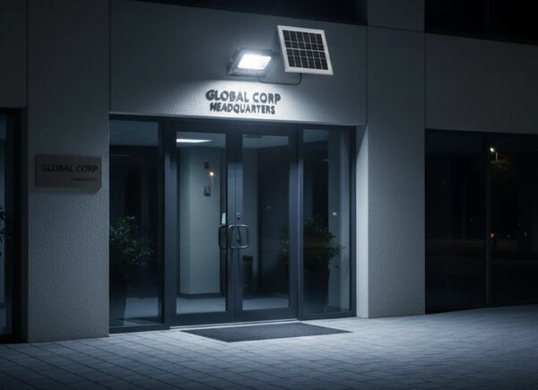 Proiector solar Innova 200W, IP66, 6500K, telecomanda, indicator baterie
