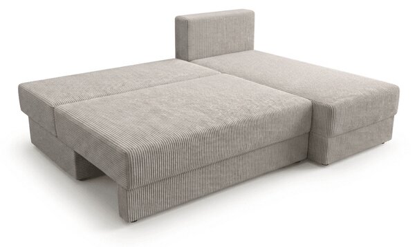 Coltar extensibil de colt TAVERO SLIM, bej deschis, reversibil, 201x140 cm