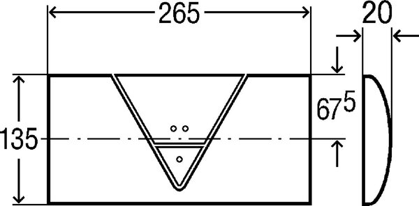 Viega Visign buton de spălare pentru WC alb 721886