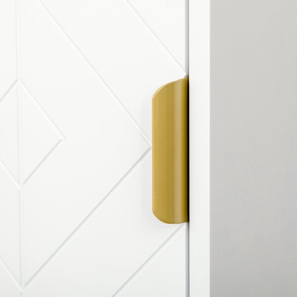 Kleankin Dulap baie cu dulapuri si compartimente deschise, mobilier pentru baie de dimensiuni reduse din MDF | Aosom Romania