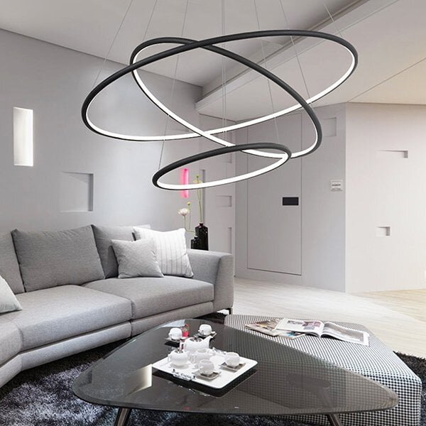 Altavola Design Ledowe Okręgi lampă suspendată 3x99 W negru LA075/P_80_in_4k_black