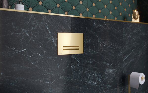 Excellent Aurro Fresh buton de spălare pentru WC auriu INEX.AF230.150.GL
