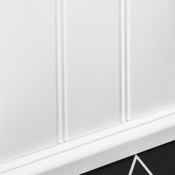 Kleankin Dulap Baie cu Suport Hârtie Igienică MDF 21.5x17.8x66.5cm Alb | Aosom Romania