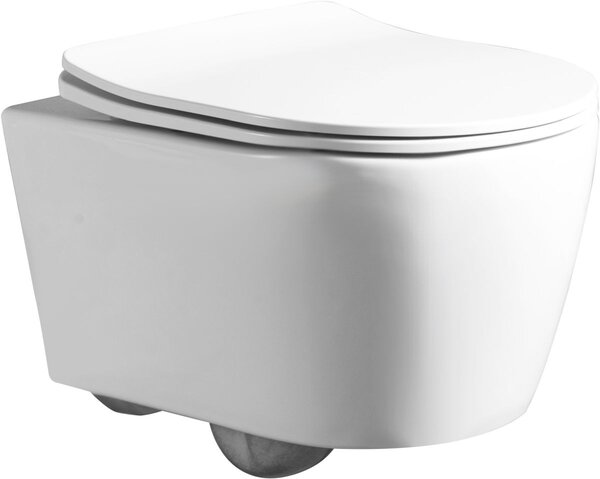 LaVita Praia vas wc cu capac soft-close agăţat fără margine alb lucios 5900378312185