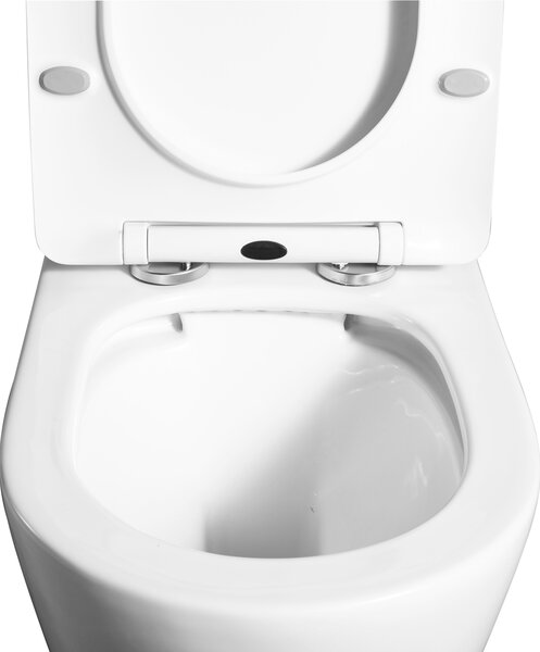 LaVita Praia vas wc cu capac soft-close agăţat fără margine alb lucios 5900378312185