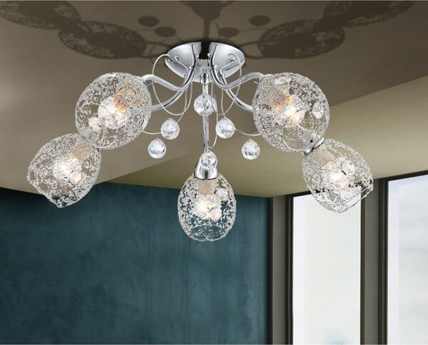Globo Lighting Kordula lampă suspendată 5x40 W crom 56689-5