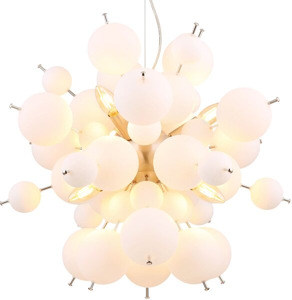 Globo Lighting Udo lampă suspendată 6x25 W alb-negru-nichel 15633HO