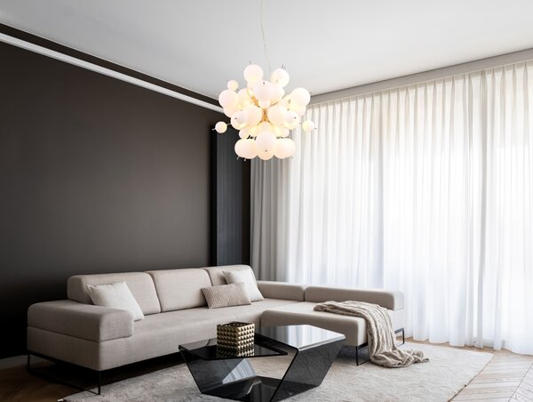 Globo Lighting Udo lampă suspendată 6x25 W alb-negru-nichel 15633HO