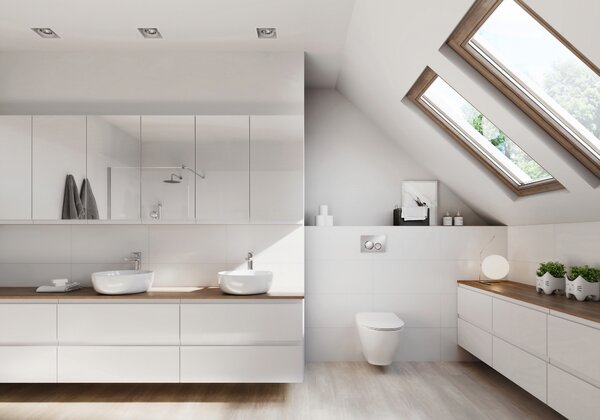 Cersanit Luna buton de spălare pentru WC crom lucios-crom mat K97-0571