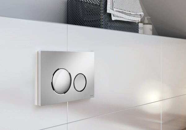 Cersanit Luna buton de spălare pentru WC crom lucios-crom mat K97-0571