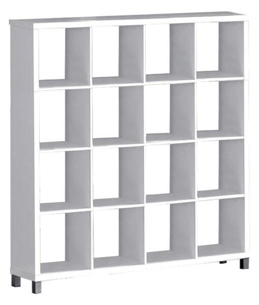 Biblioteca TOFI 6 NEW, alb, PAL, 146x29x153 cm