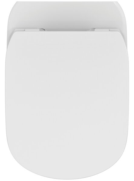 Ideal Standard Tesi vas wc cu capac soft-close agăţat fără margine alb lucios T354601