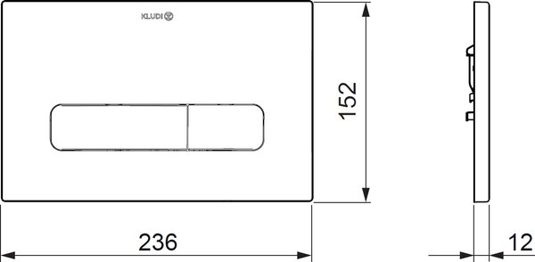 Kludi Unifix buton de spălare pentru WC auriu 30PP01N0