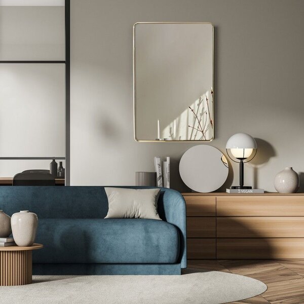 Ars Longa Zen oglindă 60x90 cm dreptunghiular auriu ZEN6090-ZS