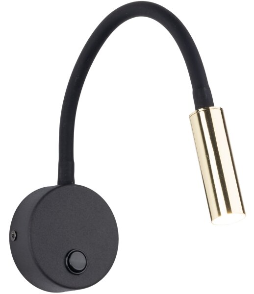 Lampă de perete LAGOS 1xG9/3W/230V negru/auriu