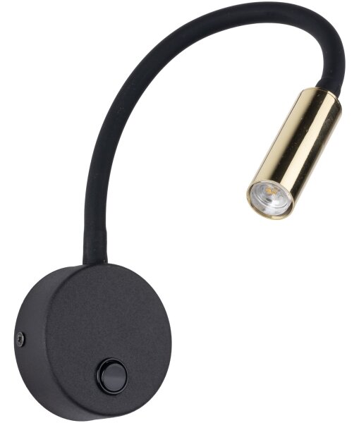 Lampă de perete LAGOS 1xG9/3W/230V negru/auriu