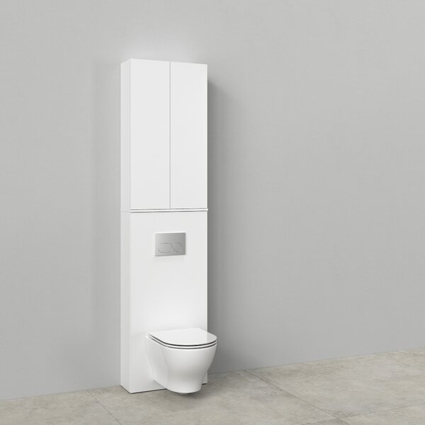 Cersanit Milagros construcția cadru 56x22.2x100 cm laterala pe perete alb S1026-039